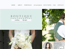 Tablet Screenshot of boutiquephotographyco.ca